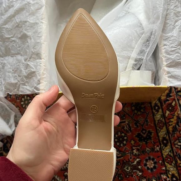 DREAM PAIRS ANNEE Pointed Toe Low Chunky Heels Pump Shoes - Picture 11 of 11